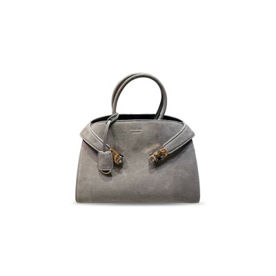 FERRAGAMO SUEDE HUG HANDBAG (32*24*17cm)